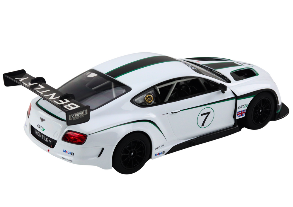 Carro desportivo RC Bentley Continental GT3 1:14 branco