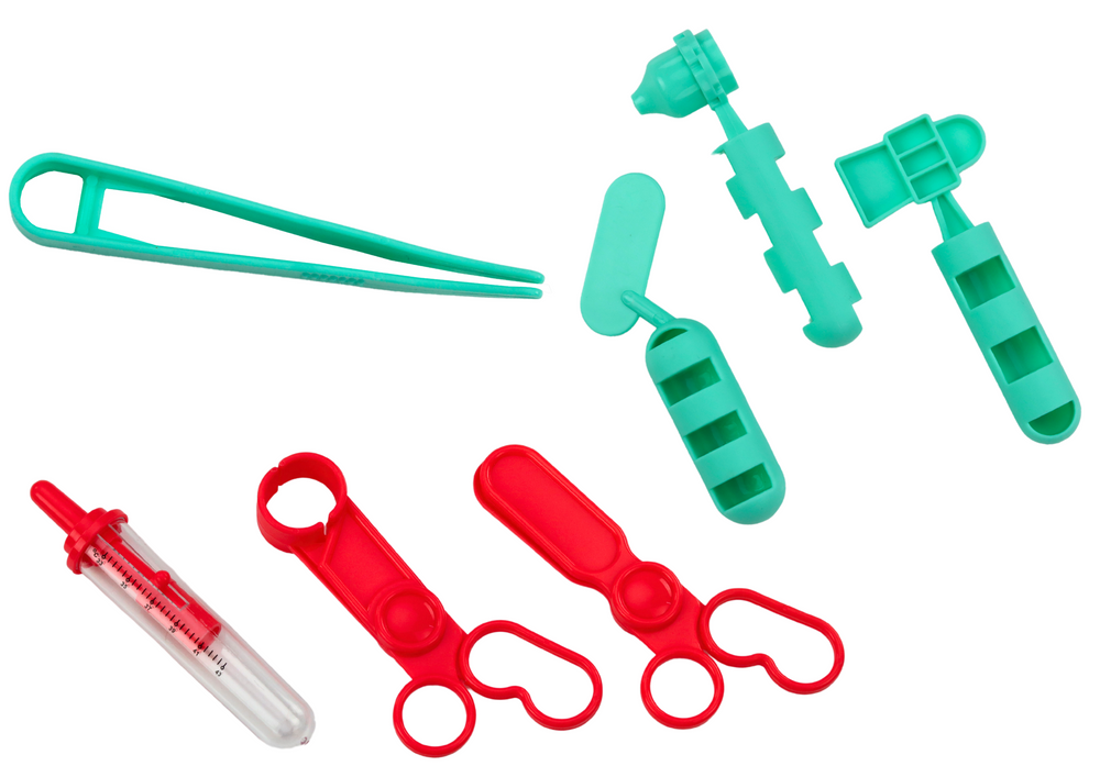 Kit primeiros socorros infantil mala médica rosa