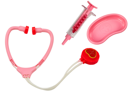 Kit primeiros socorros infantil mala médica rosa