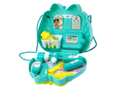 Conjunto médico infantil bolsa turquesa