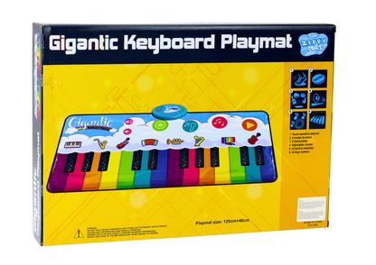 Tapete dança educativo piano arco-íris 10 melodias