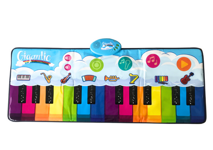 Tapete dança educativo piano arco-íris 10 melodias