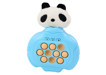 Consola Pop-It panda sensorial vibração azul