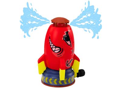 Lançador foguetes água tubarão vermelho