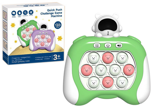 Jogo sensorial Pop-It espaço luz e som verde
