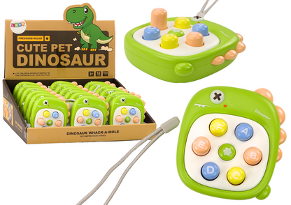 Jogo whac-a-mole dinossauro letras verde (1 unidade)