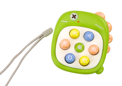 Jogo whac-a-mole dinossauro letras verde (1 unidade)