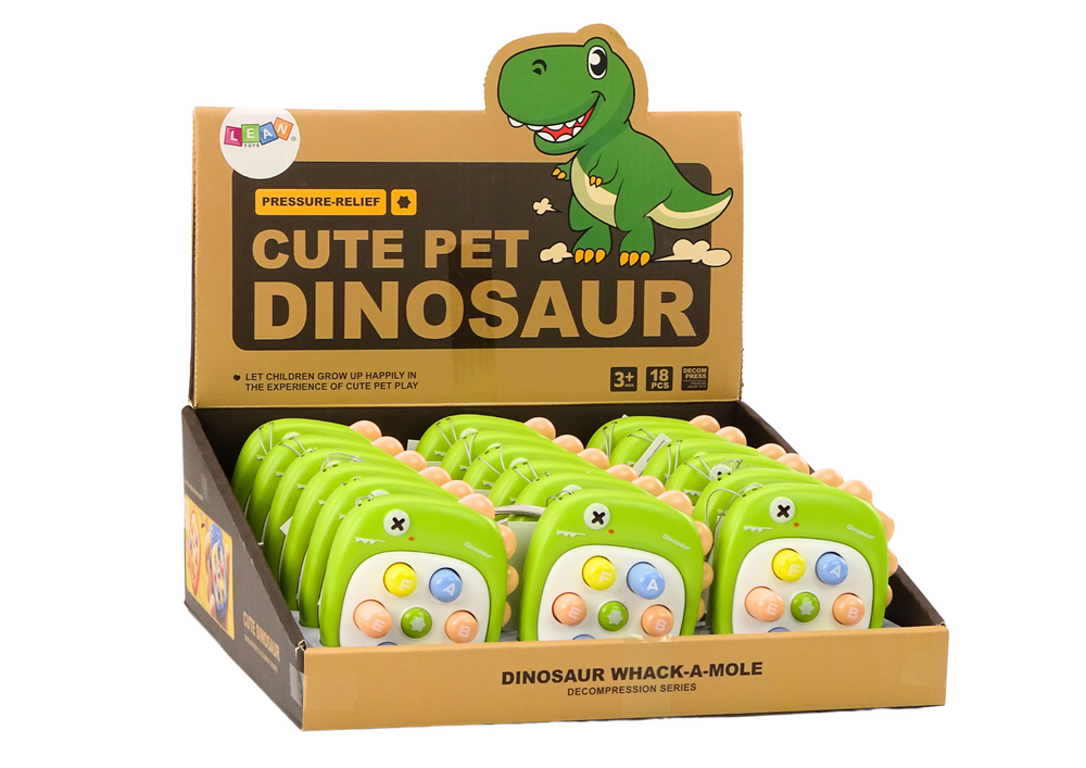 Jogo whac-a-mole dinossauro letras verde (1 unidade)