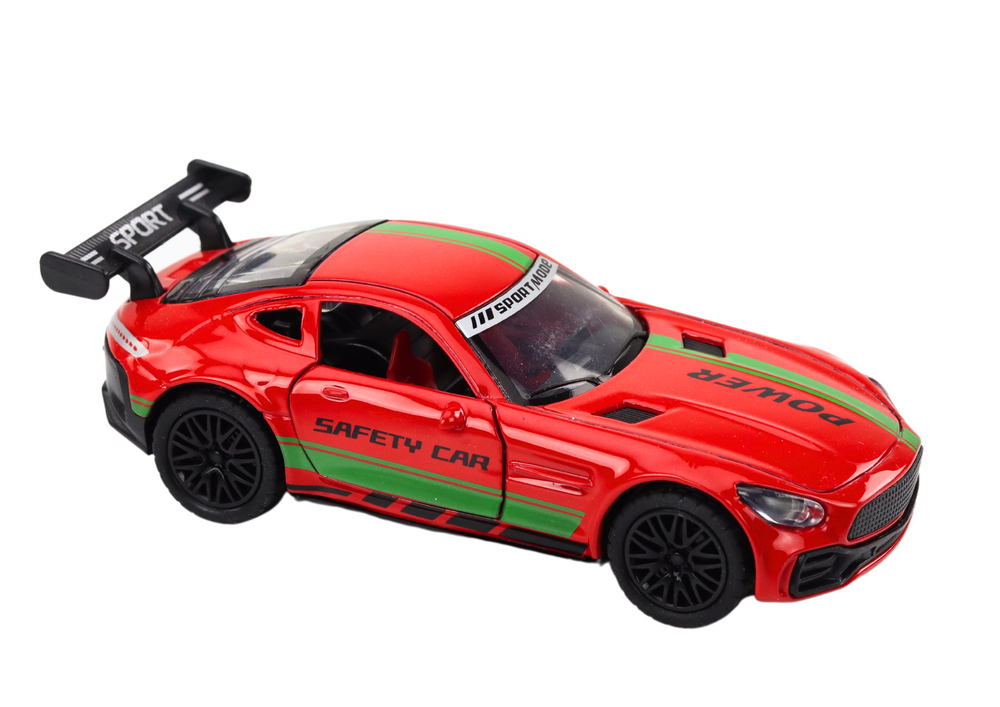 Carro desportivo 1:32 metal com spoiler vermelho e som (1 unidade, sortido)