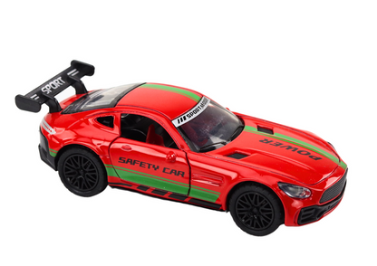Carro desportivo 1:32 metal com spoiler vermelho e som (1 unidade, sortido)