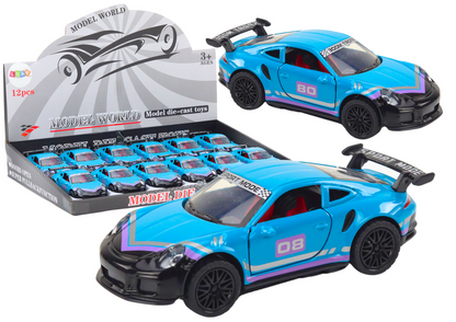 Carro desportivo 1:32 fricção metal turquesa (1 unidade, sortido)