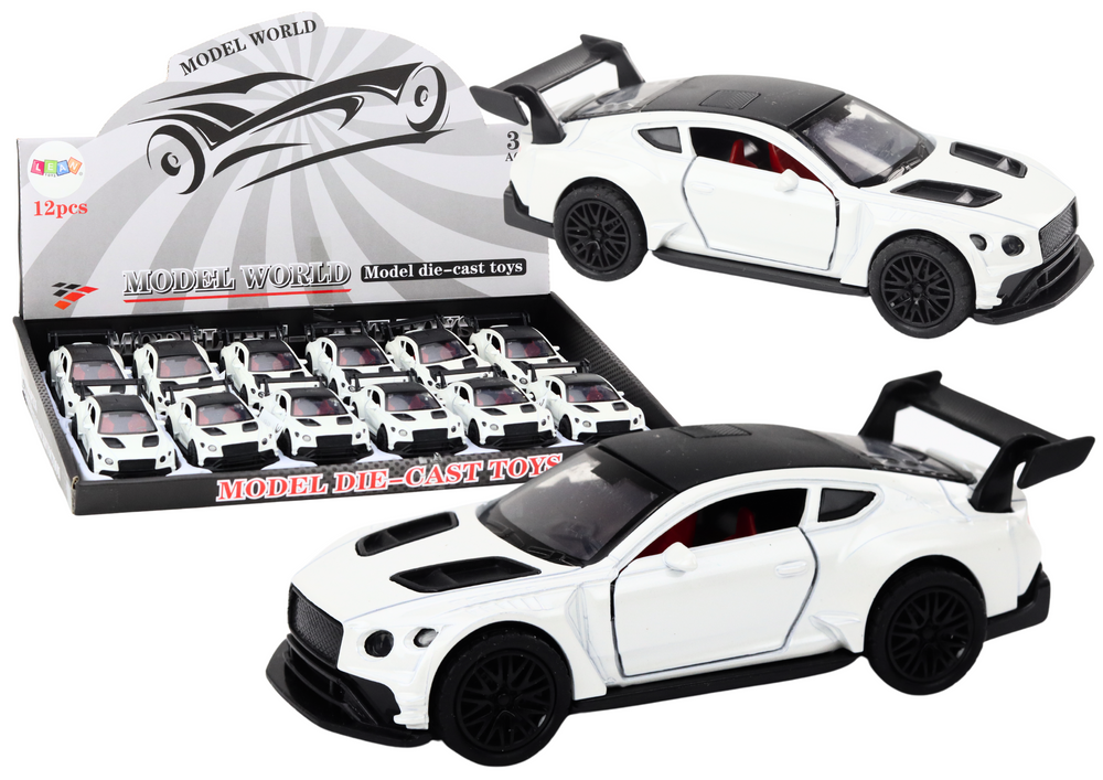 Carro desportivo 1:32 fricção metal branco pérola (1 unidade, sortido)