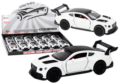 Carro desportivo 1:32 fricção metal branco pérola (1 unidade, sortido)
