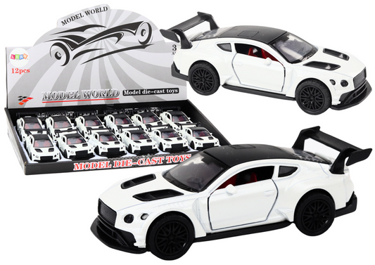 Carro desportivo 1:32 fricção metal branco pérola (1 unidade, sortido)