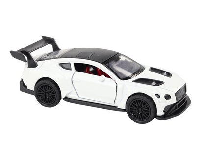 Carro desportivo 1:32 fricção metal branco pérola (1 unidade, sortido)