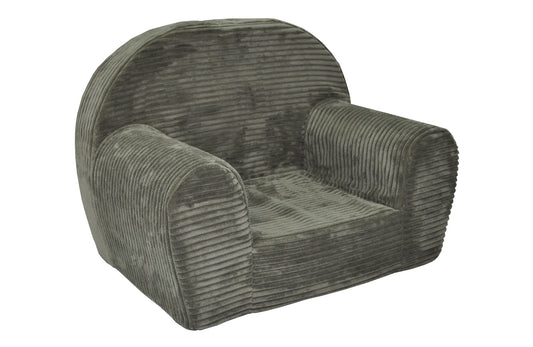 Poltrona infantil LINCOL 60x40x45 cm bombazina verde oliva