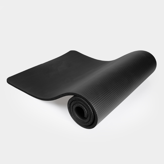 Tapete de yoga 183x60x1,5 cm preto