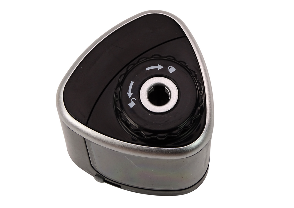 Afiador elétrico preto para lápis 6-8 mm