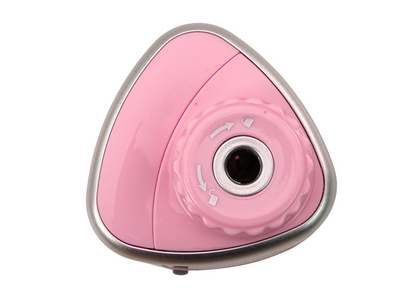 Afiador elétrico rosa para lápis 6-8 mm