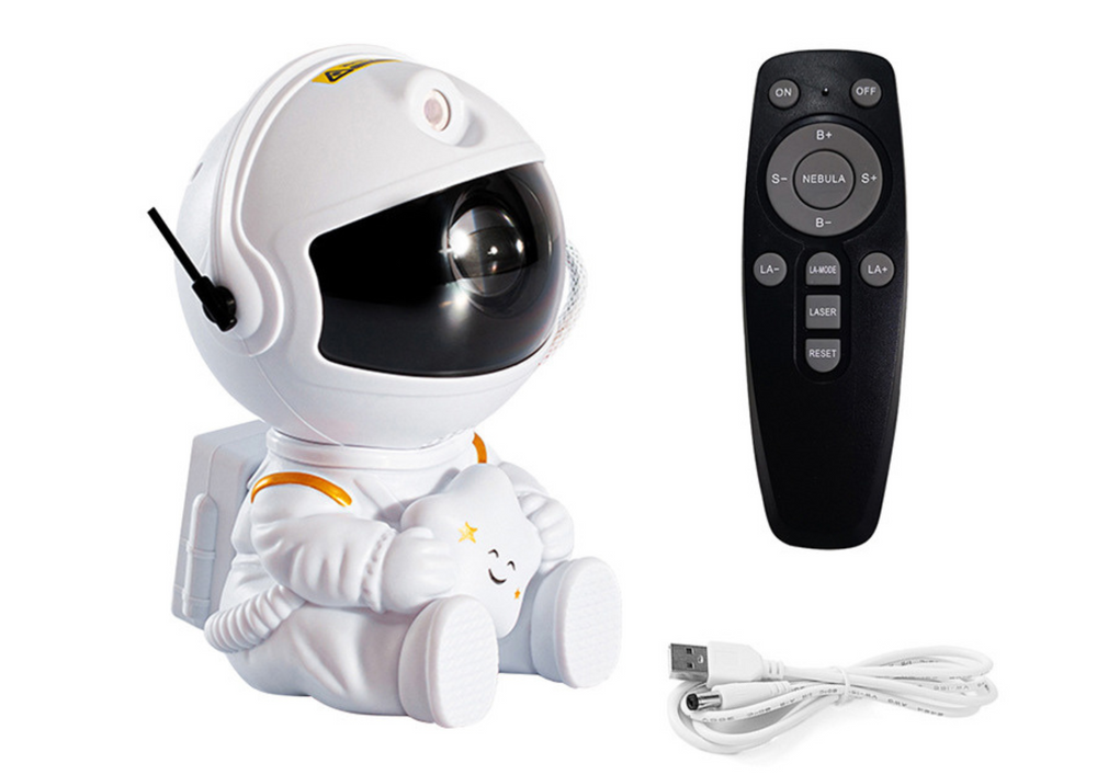 Projetor astronauta LED com comando