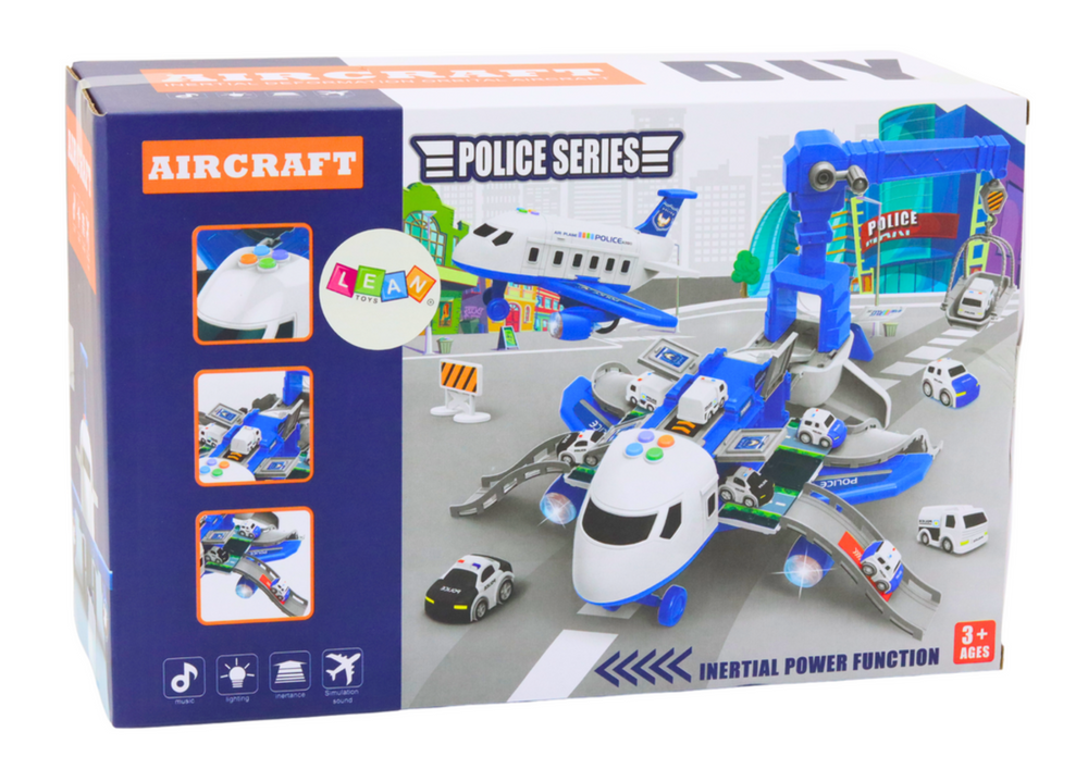 Avião desmontável estação polícia 2 em 1 DIY
