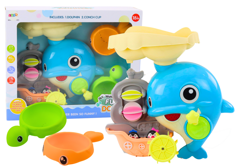 Conjunto banho golfinho azul