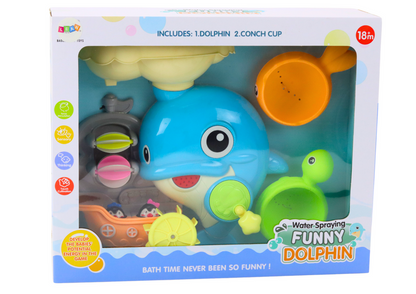 Conjunto banho golfinho azul