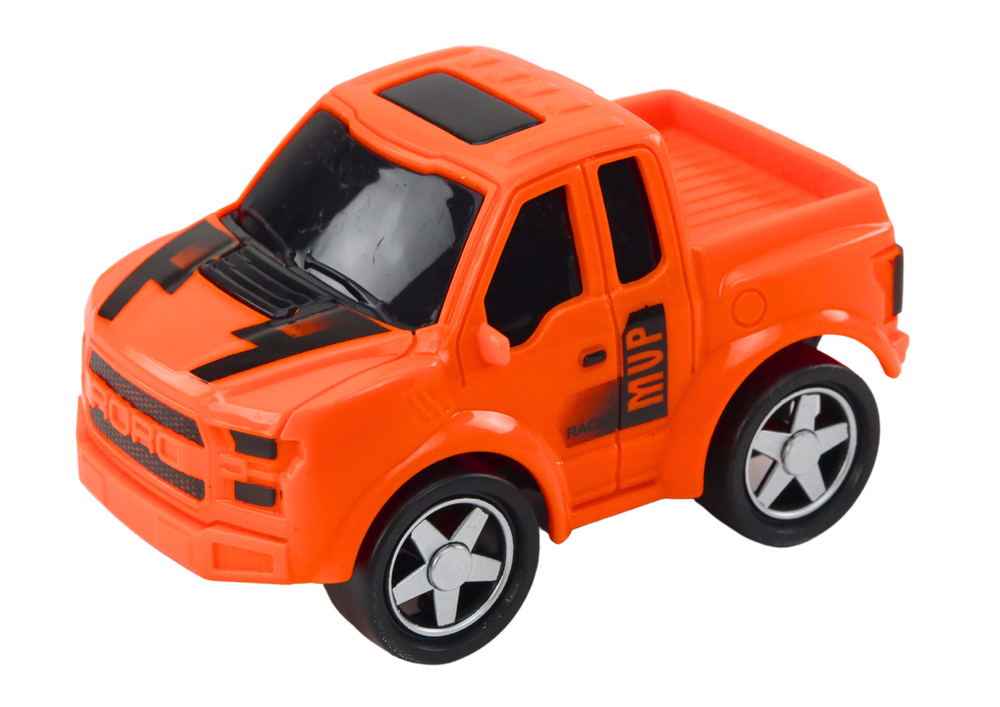 Camião reboque multifunções 1:16 luzes e sons laranja