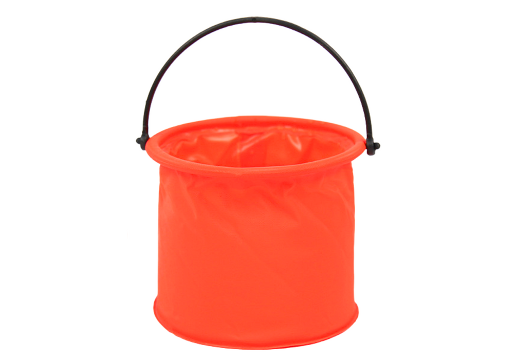 Balde dobrável multifunções PVC laranja