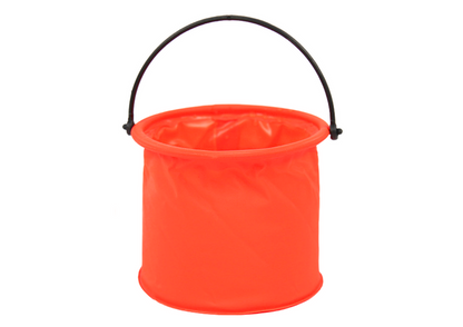 Balde dobrável multifunções PVC laranja