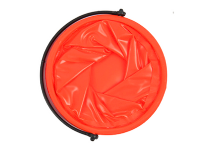 Balde dobrável multifunções PVC laranja