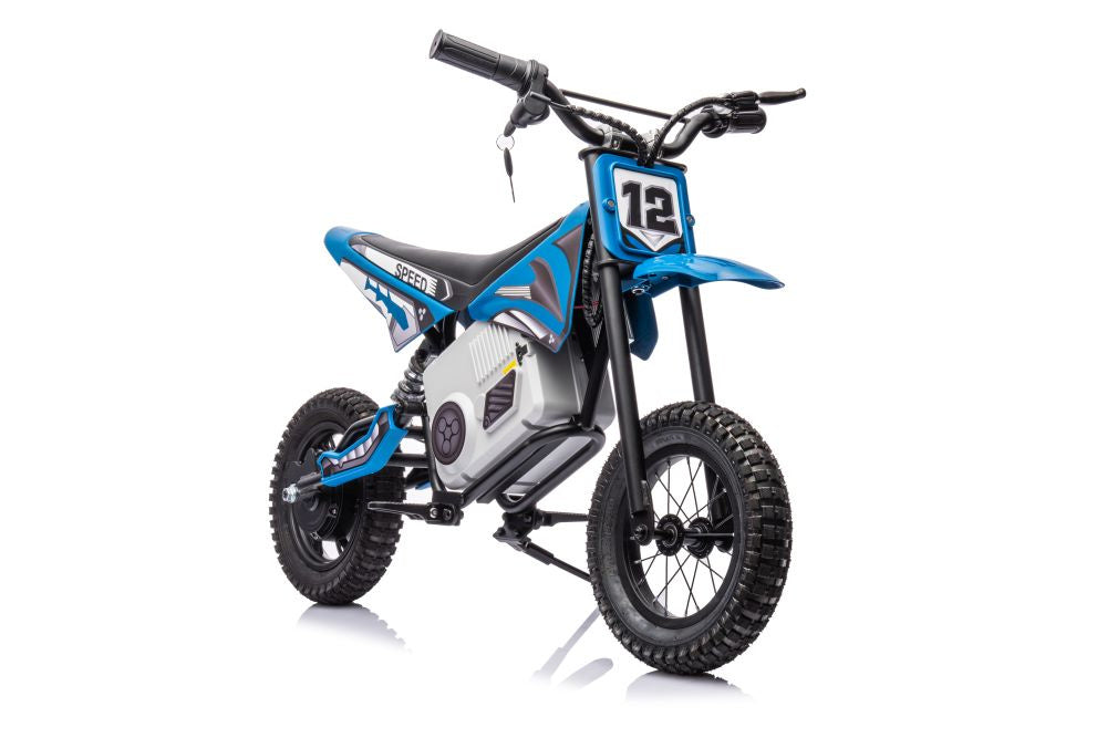 Moto cross elétrica A9901 azul