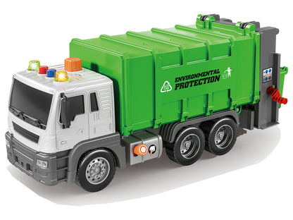 Camião lixo fricção 1:16 verde efeitos sonoros