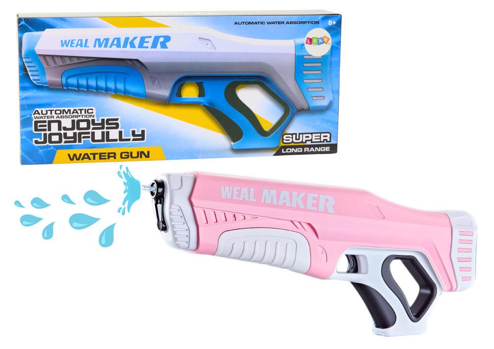 Pistola água automática rosa 350ml