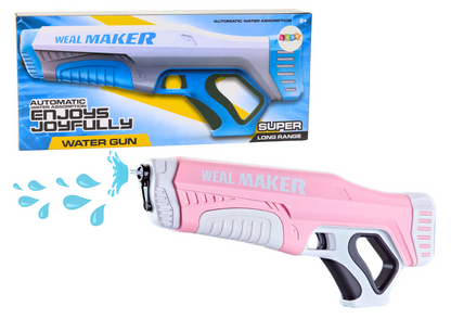 Pistola água automática rosa 350ml