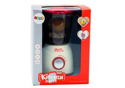 Liquidificador infantil rotativo luz som frutas 3 peças