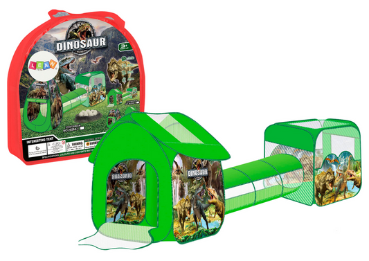 Parque infantil 3 em 1 tenda casa piscina dinossauros