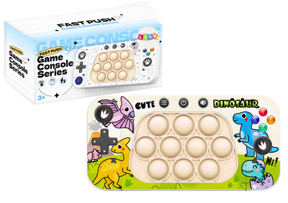 Consola arcade Pop-It dinossauros 4 modos