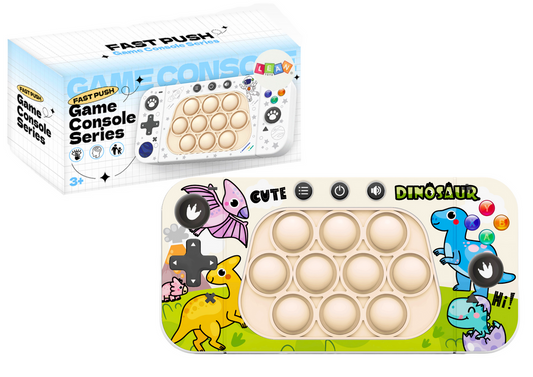 Consola arcade Pop-It dinossauros 4 modos