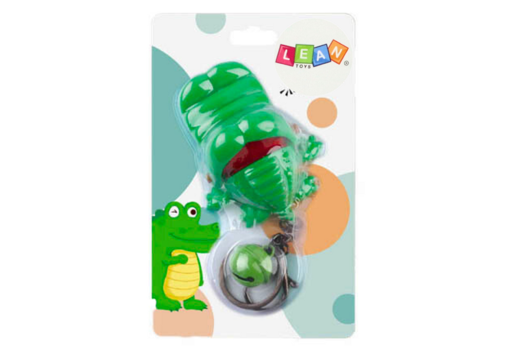 Porta-chaves crocodilo mordedor verde (1 unidade, sortido)