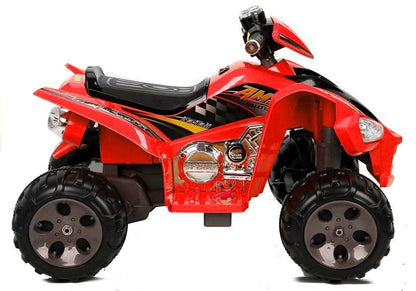 Quadriciclo elétrico infantil médio vermelho
