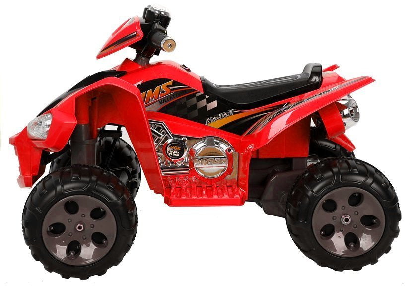 Quadriciclo elétrico infantil médio vermelho