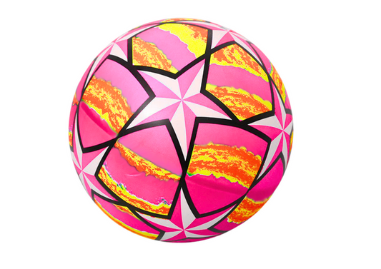 Bola borracha estrelas rosa 24cm