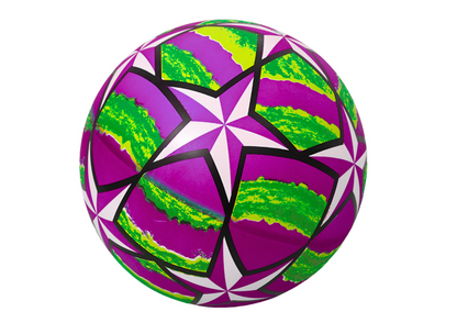 Bola borracha estrelas roxo 24cm