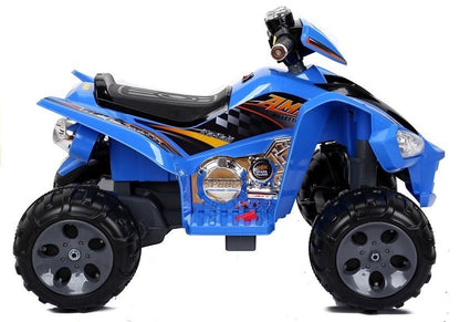 Quadriciclo elétrico infantil médio azul