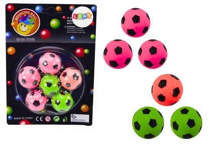 Conjunto 6 bolas futebol borracha