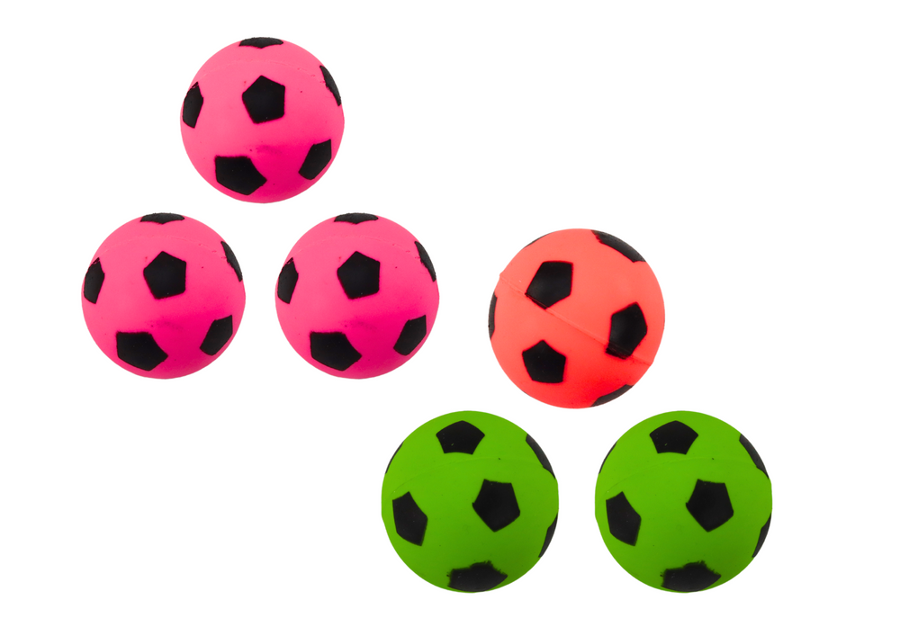 Conjunto 6 bolas futebol borracha