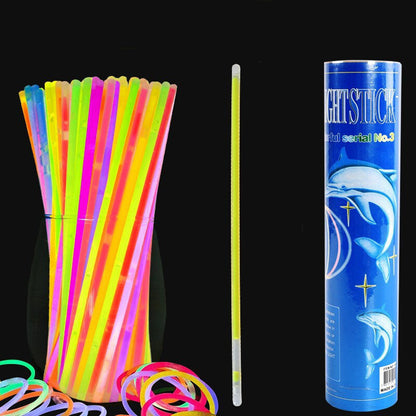 Fitas fluorescentes 100 peças glow