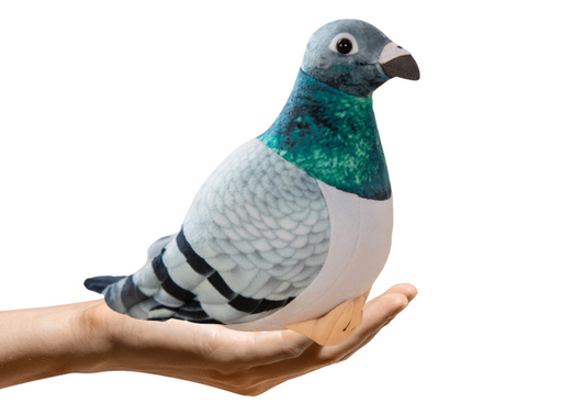 Peluche pombo cinzento 20cm
