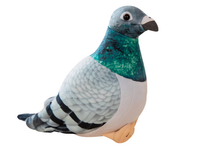 Peluche pombo cinzento 20cm